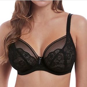 Freya Expression Plunge Bra Black Lace 32H